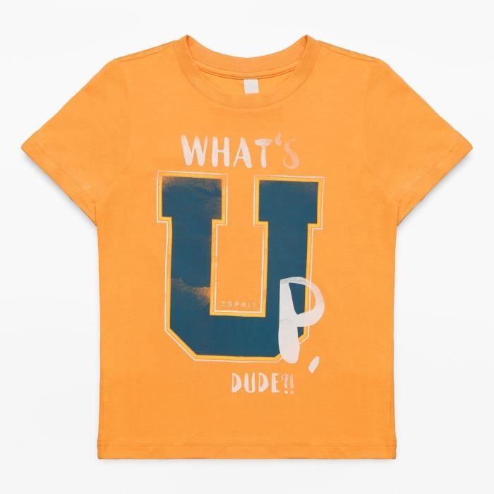 ESPRIT T-Shirt What Up Orange Enfant Garçon