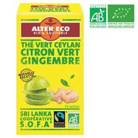 THÉ ALTER ECO Thé Vert Citron Vert Gingembre Bio 40g THÉ ALTER ECO Thé Vert Citron Vert Gingembre Bio 40g
