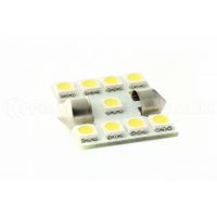 PHARES - OPTIQUES 1 x AMPOULE C3W 9 LEDS SMD - Navette 33mm PHARES - OPTIQUES 1 x AMPOULE C3W 9 LEDS SMD - Navette 33mm