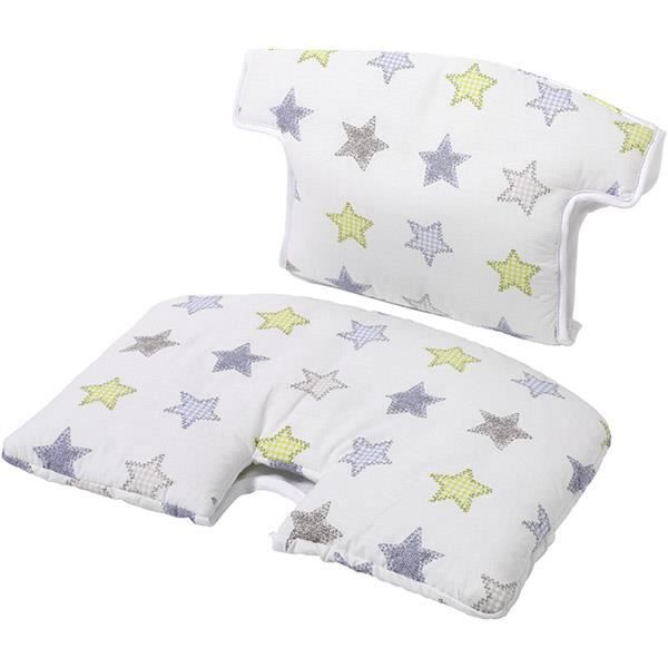 GEUTHER Coussin de chaise tissu spécial chaise évolutive SYT - Blanc / Etoiles