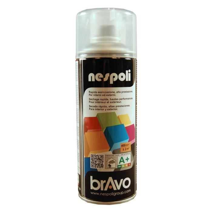 Bombe de VERNIS INCOLORE SATIN en aerosol 400 ml