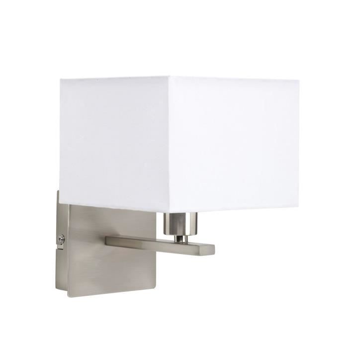 Calvi Achat Applique E14 Murale Cm Blanc Vente Casse 22x21 40w D9IE2H