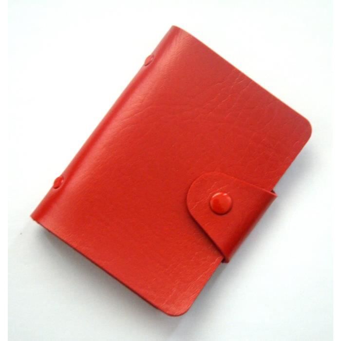 Crédit24 Rouge De Visite Cartes Porte q34Lcj5AR