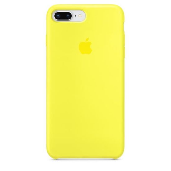 coque silicone jaune iphone 8 plus