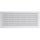 Grille d'aération blanche - 120 x 299 mm - Avec mo