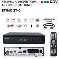 RÉCEPTEUR - DÉCODEUR CGV ETIMO T2 REC Récepteur TNT HD pour les chaînes RÉCEPTEUR - DÉCODEUR CGV ETIMO T2 REC Récepteur TNT HD pour les chaînes