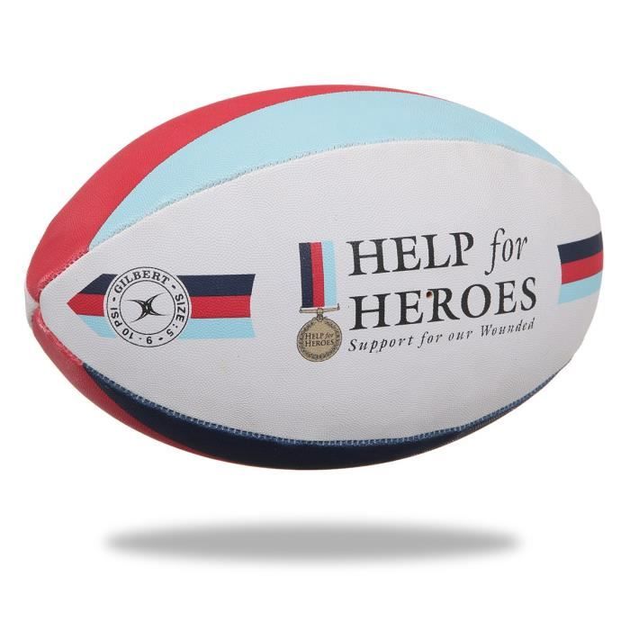 GILBERT Ballon de rugby SUPPORTER - Help the HerŒs - Taille 5