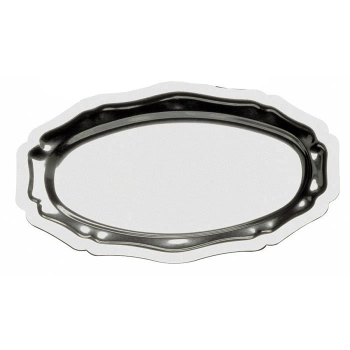 LEBRUN Plat ovale inox 4710405 45x26cm gris