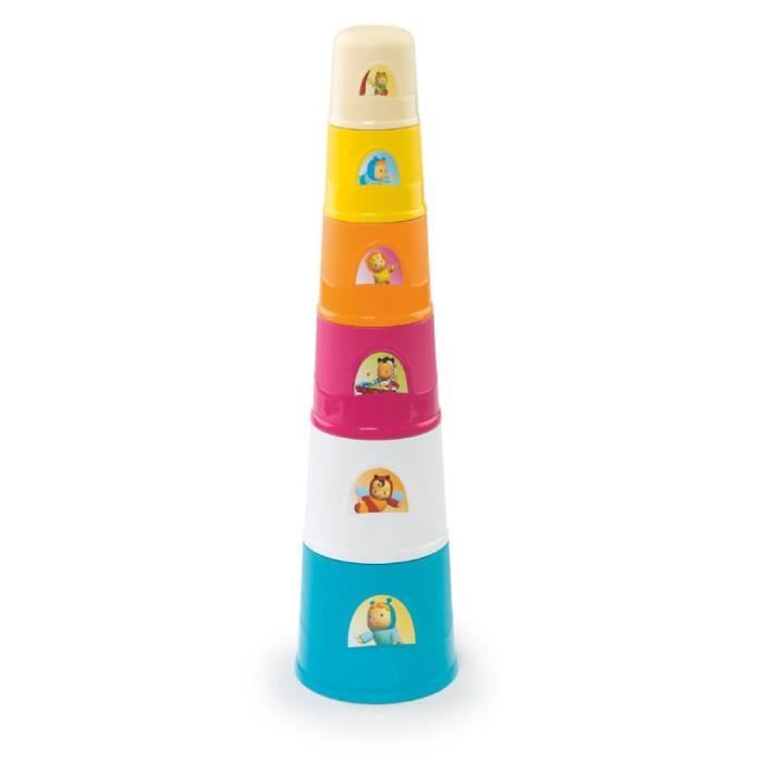 SMOBY Cotoons Magic Tower 40 cm - 6 Gobelets