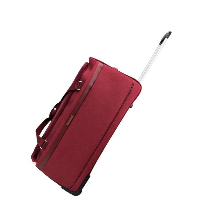 TORRENTE - Sac de voyage à roulettes - Polyester 2 roues - Bordeaux