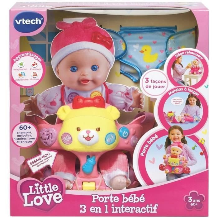 VTECH Little Love - Porte-Bebe 3 En 1 Interactif