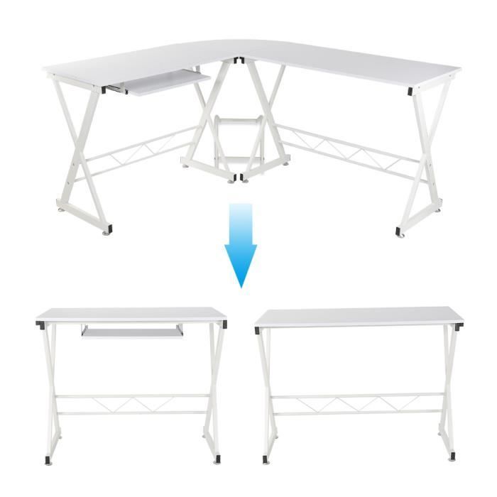 Table de travail plateaux Bureau d'informatique3