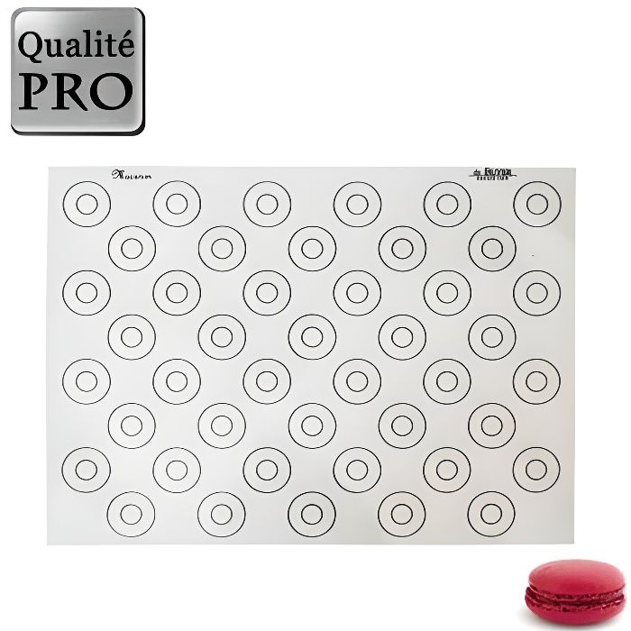 DE BUYER Tapis silicone pour macaron - 40 x 30 cm