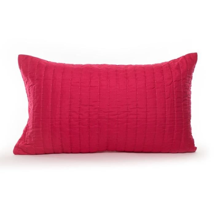 ANDORA Coussin déhoussable LILI 30x50 cm framboise
