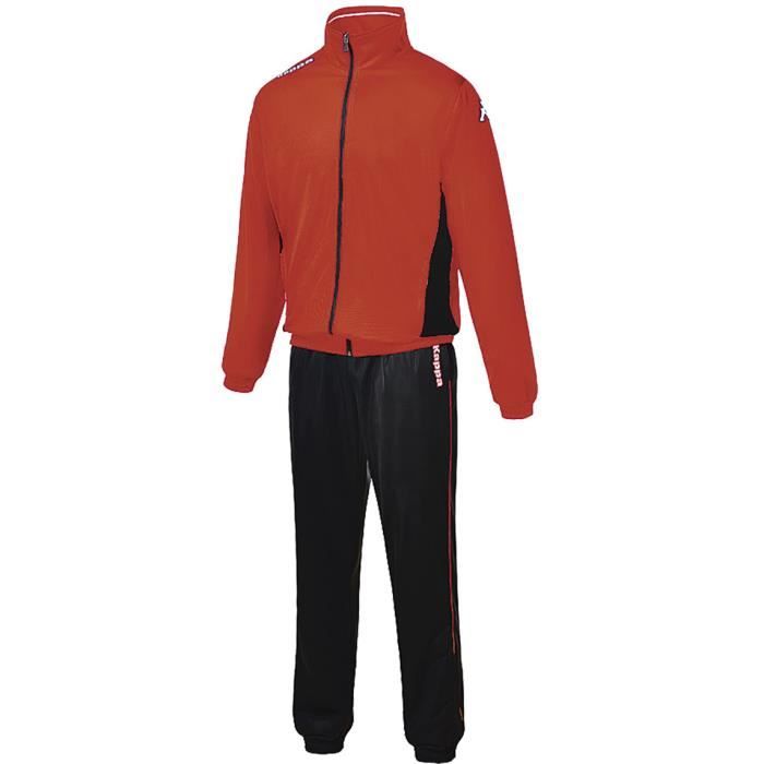 KAPPA Survêtement Savigno TKS - Homme - Noir et Rouge