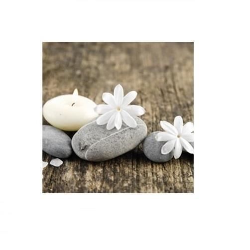 Bougie Tableau Zen Achat Galet Vente Toile Et Cadre Fleur LAq34Rc5j