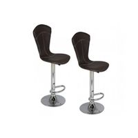 TABOURET Lot de 2 chaises de bar BEAUTIFUL noires TABOURET Lot de 2 chaises de bar BEAUTIFUL noires