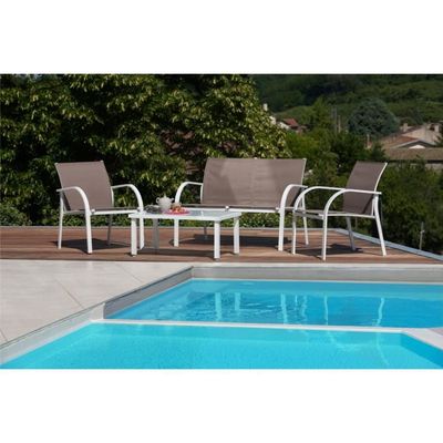 Salon de jardin bas blanc et taupe - Achat / Vente salon de jardin ... Salon de jardin bas blanc et taupe - Achat / Vente salon de jardin ...