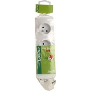Bloc multiprise 3 prises 16A+T blanc