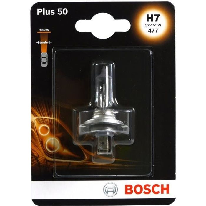BOSCH Ampoule Plus 50 1 H7 12V 55W