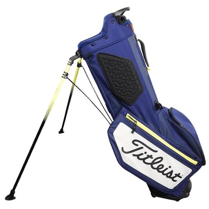 TITLEIST Sac de Golf avec Trépied Players 4 - Marine, Blanc et Jaune