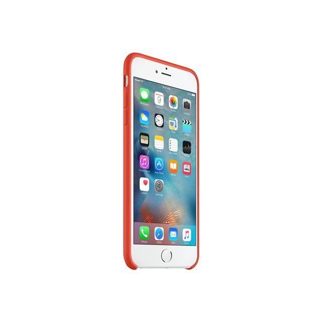Apple Coque En Silicone Iphone 6s Plus Orange Achat Coque