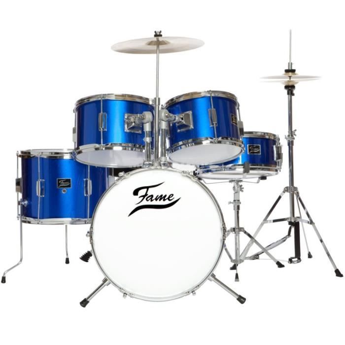 Batterie Acoustique ENFANT JUNIOR Bleue Complète pas cher Achat / Vente batterie Cdiscount