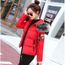 Imprimée Nouveau Manteau Court Rouge Lettre Femme Épaissir hQstrd