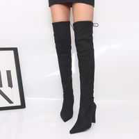 BOTTE Libaib Femmes stretch Faux Slim Bottes Plus Cuissa BOTTE Libaib Femmes stretch Faux Slim Bottes Plus Cuissa
