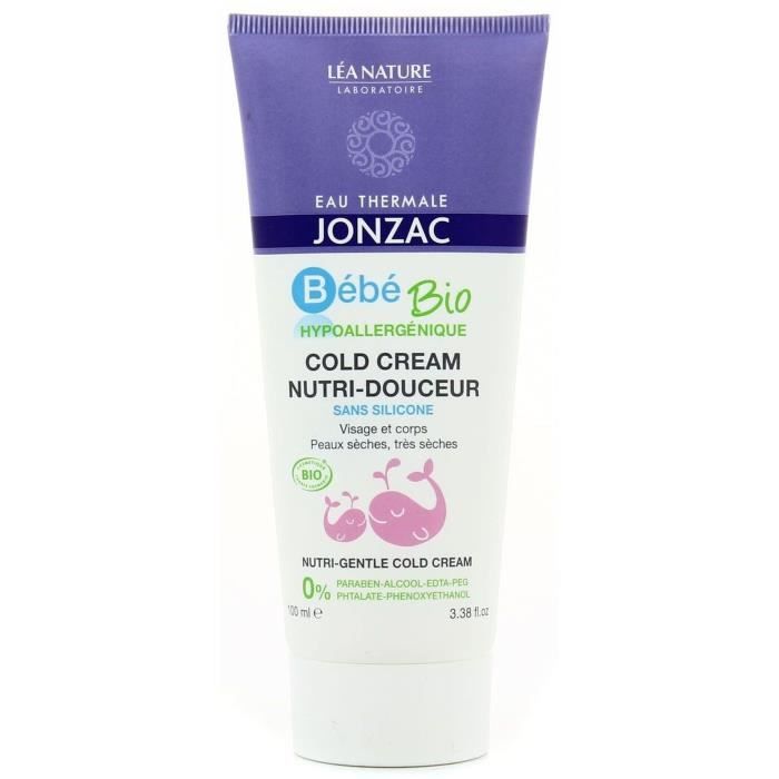 EAU THERMALE JONZAC Cold cream bébé nutri-douceur visage et corps - 100 ml