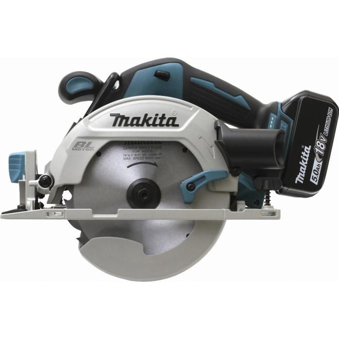 MAKITA Scie circulaire Brushless 2J DHS680RTJ - Ø 165 mm - Livrée avec 2 batteries 18 V et coffret Makpac