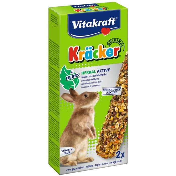 VITAKRAFT Kräcker Herbal active P/2 - Pour lapin nain