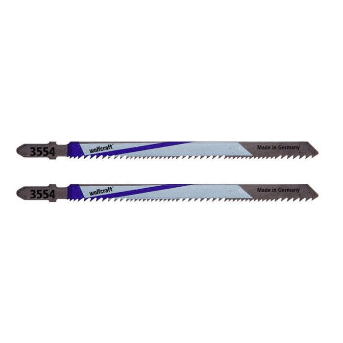 WOLFCRAFT 2 Lames pour scie sauteuse Bosch queue en T L110mm