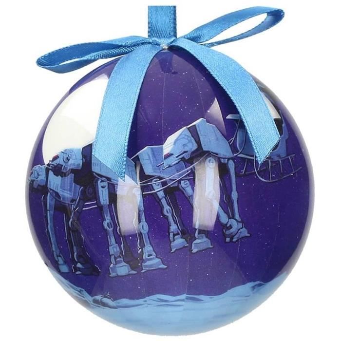 STAR WARS Boule de Noèl Traîneau AT-AT - Blanc