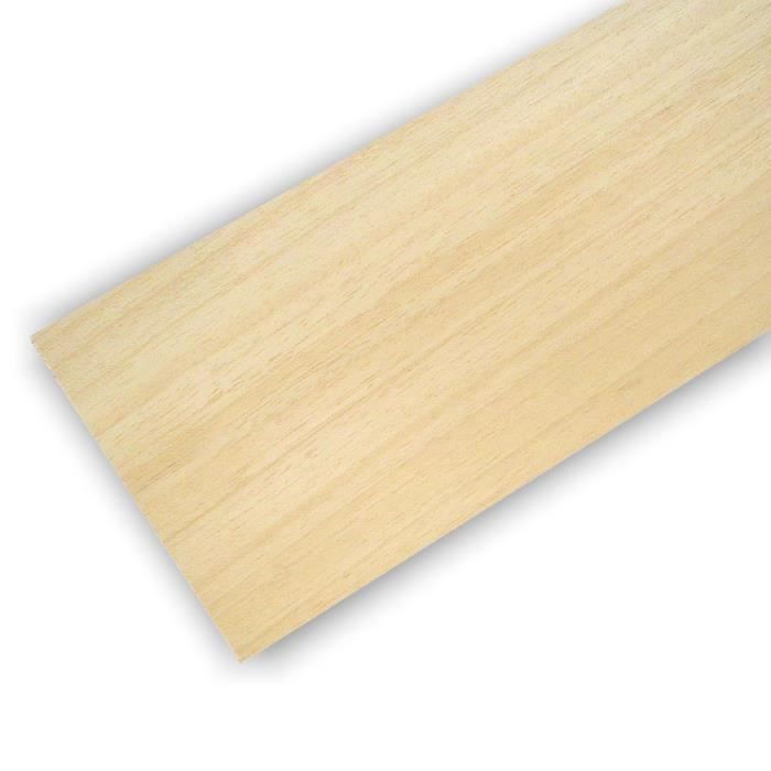LOT DE 12 feuilles de bois de balsa,200x100x1mm mince,lumière carrée de contrepl EUR 31,99