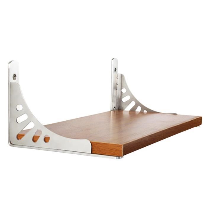 lot de 2 Équerres de support pour Étagère en acier inoxydable