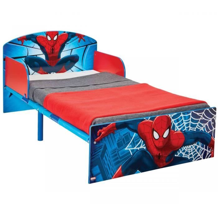 SPIDERMAN Lit pour Enfants pour Matelas 140cm x 70 cm