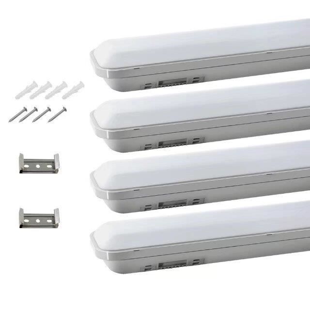 Sonnewelt Reglette LED Cuisine 120cm Eclairage Led Etanche 8 Unités 48W 3600LM IP65 Tube Led Etanche,Blanc Neutre 4000K Eclairage Garage Atelier Plafonnier Pour Atelier,Sous Sol,Bureau