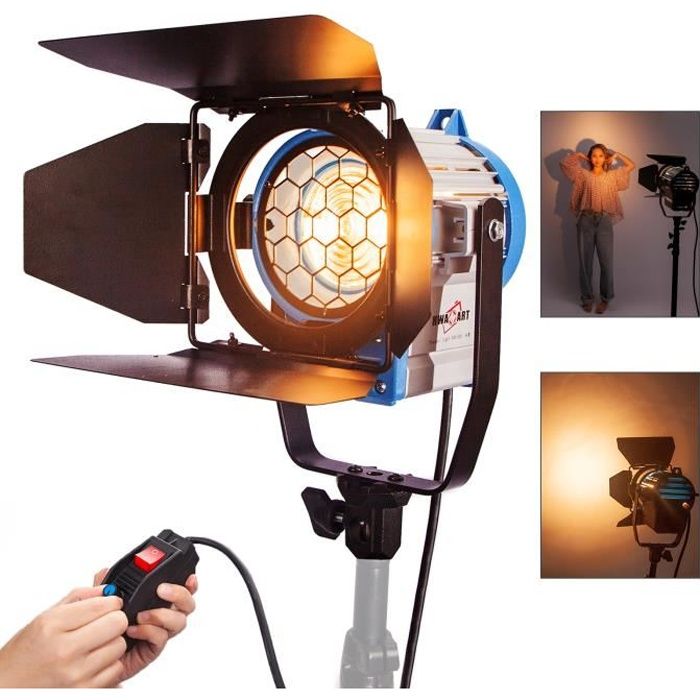 300W - 500W film Fresnel projecteur éclairage tungstène vidéo gradateur ...