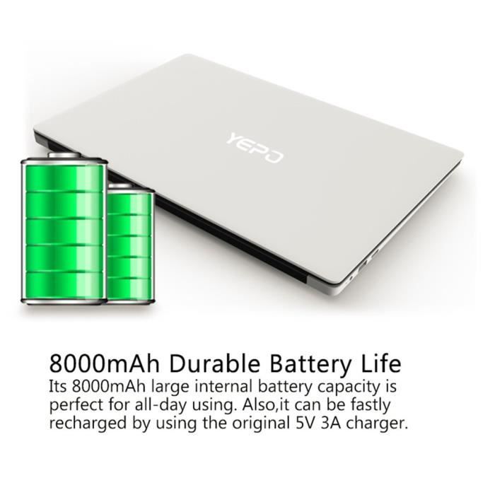 YEPO Ordinateur portable 15,6 '' WIN101