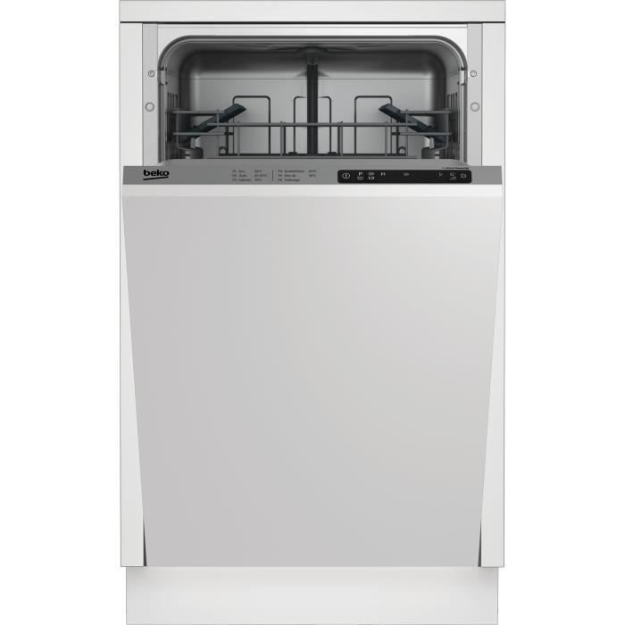 BEKO LVI40F - Lave-vaisselle encastrable - 10 couverts - 47 dB - A+ - Larg.44,8cm