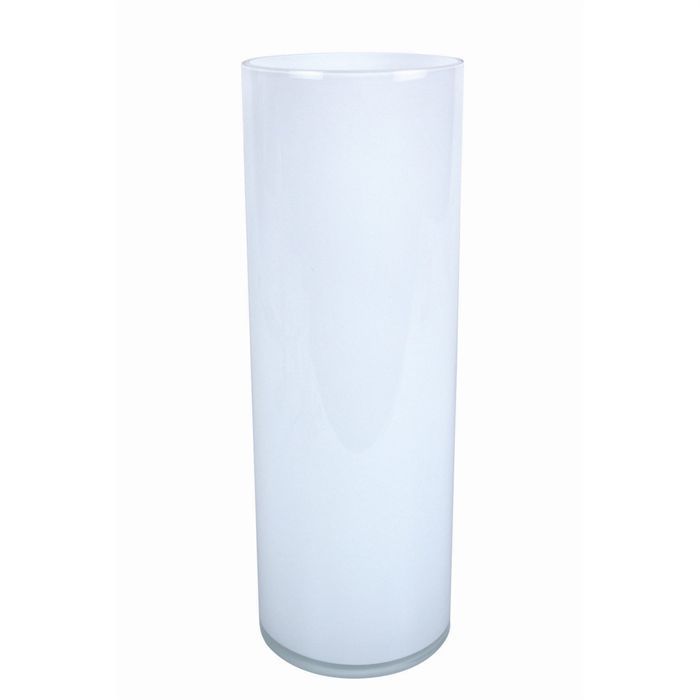 38 cm   Achat / Vente VASE   SOLIFLORE MOIRE Vase tube nacré blanc 38
