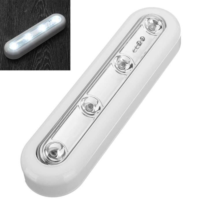 Tube Led 4led Lampe Murale Sans Fil à Piles Tactile Led Lumière De