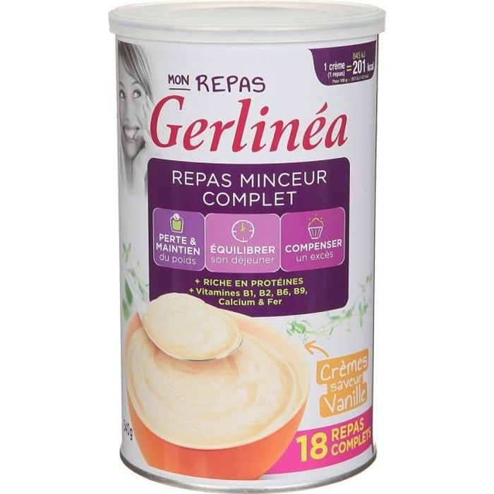GERLINEA Crème substitut de repas, saveur vanille - 540 g ... GERLINEA Crème substitut de repas, saveur vanille - 540 g ...
