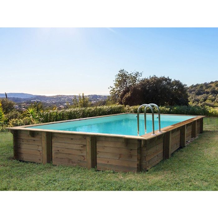 piscine bois havana 7.57 x 4.07 x 1.44 m