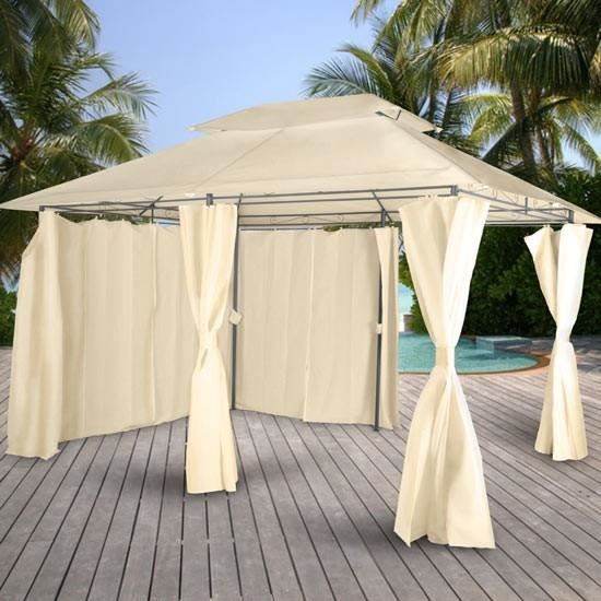 Tente de jardin GRTPV08 beige Achat / Vente tonnelle