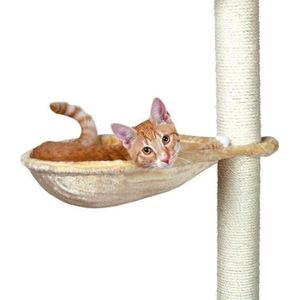 TRIXIE Hamac - Nid XL pour griffoir pour chat beige peluche