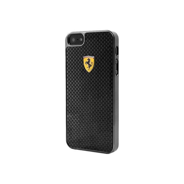 Ferrari Coque en carbone réel pour iPhone 6 Plus Noir