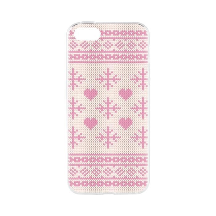 FLAVR Coque Case Ugly Xmas Sweater - Iphone 5 / 5s / SE - Rose