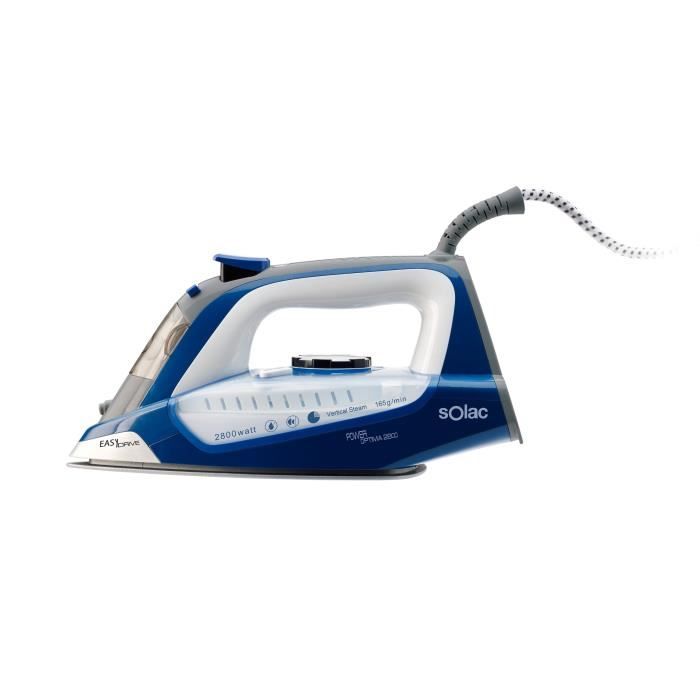 SOLAC S91864100 Fer vapeur Optima Power 2800 W - Bleu et Blanc